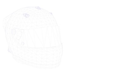 3d rendering of an outlined object