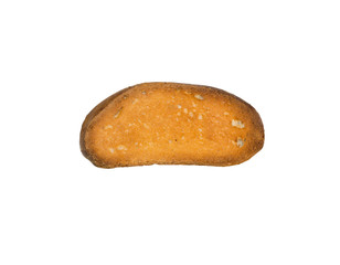 Fototapeta na wymiar Toast of white bread isolated on white background