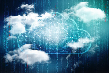 Fototapeta na wymiar 2d rendering Cloud computing, Cloud Computing Concept