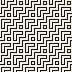 Maze Tangled Lines Contemporary Graphic. Abstract Geometric Background Design. Vector Seamless Pattern.