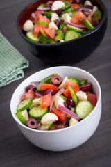 healthy cucumber greek salad