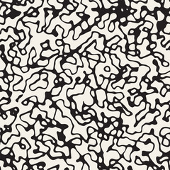 Abstract Retro Background Design. Vector Seamless Black And White Pattern.