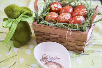 Traditional easter eggs