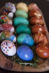 Traditional easter eggs