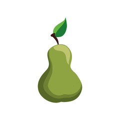 Delicious pear fruit icon vector illustration graphic design