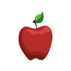 delicious apple fruit icon vector illustration graphic design