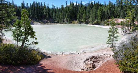 Boiling spring lake in Lassen Volcanic National Park