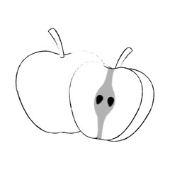 apple fruit icon image vector illustration design 