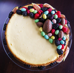 Homemade fresh cheesecake