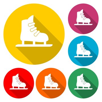 Ice Skate web icon - Illustration