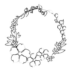 assorted delicate flower crown  icon image vector illustration design 