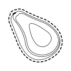 avocado vegetable icon image vector illustration design 