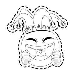 clown cartoon icon image vector illustration design 