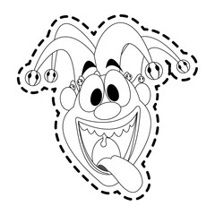 clown cartoon icon image vector illustration design 