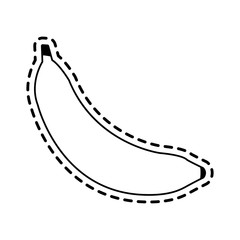 Fototapeta premium banana fruit icon image vector illustration design 