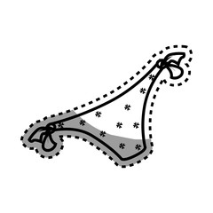 Female swimsuit isolated icon vector illustration design