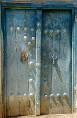 old doors in historical quarter of the Iranian city of Meybod