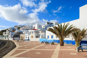 Typical Canary style fishing village Las Playitas on southern coast of Fuerteventura, Canary Islands, Spain © pkazmierczak