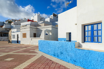 Traditional houses in fishing village Las Playitas on southern coast of Fuerteventura, Canary Islands, Spain © pkazmierczak