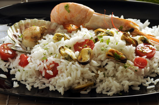 Seafood rice