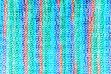 Colorful knitting background close up