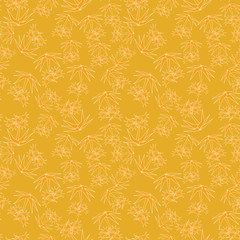 Exotic seamless pattern with abstract palm trees. Vector