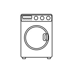 washing machine laundry icon vector illustration graphic design