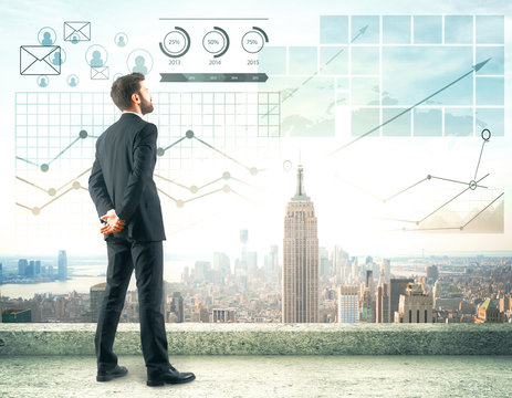 Financial growth concept