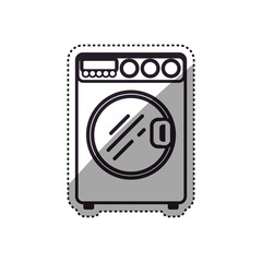 washing machine laundry icon vector illustration graphic design