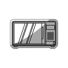 microwave household appliance vector icon illustration design