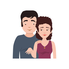 couples relationship family engagement vector icon illustration