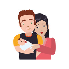 couples relationship family newborn vector icon illustration