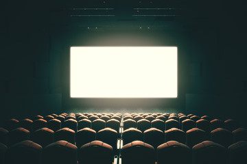 Obraz premium Blank cinema screen toning