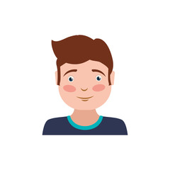 kid child boy avatar vector illustration icon