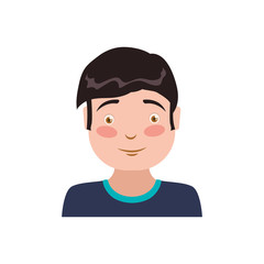 kid child boy avatar vector illustration icon