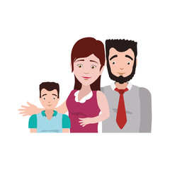 Fototapeta premium couples relationship family child vector icon illustration