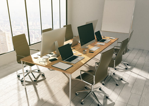 Modern boardroom