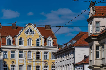 Fototapeta na wymiar Augsburg Fassaden rund um den Dom