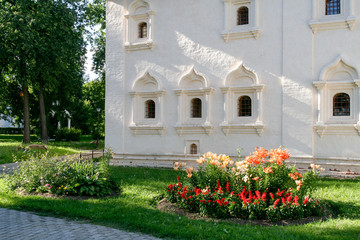 The wall of the community building of the Saviour Monastery of St. Euthymius, Russia, Suzdal