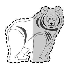 bear cute animal cartoon icon image vector illustration design 