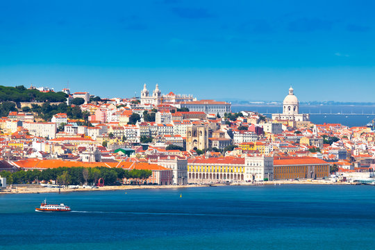 Panorama Of Lisbon, Portugal