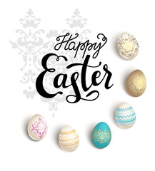 Easter eggs card