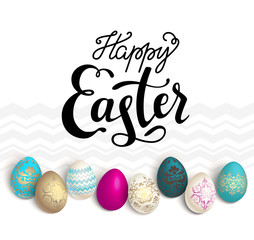 Easter eggs holiday card