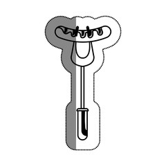 sausage grill menu icon vector illustration design