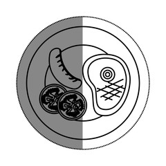 delicious meat beef menu vector illustration design