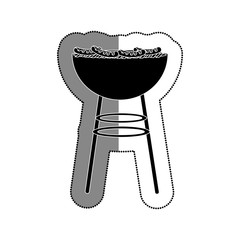 bbq grill delicious food vector illustration design