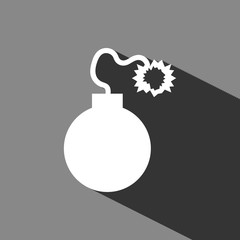 bomb icon stock vector illustration flat design