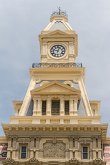 Fototapeta na wymiar Unusual Corthouse Dome with Clock 1874