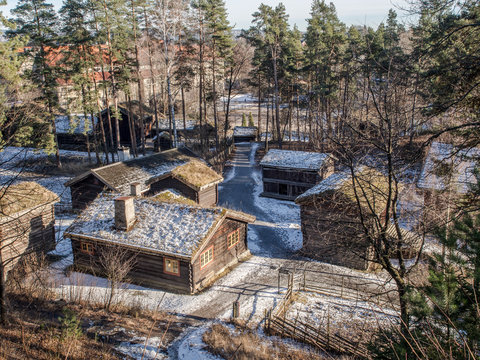 Wooden houses, folk museum