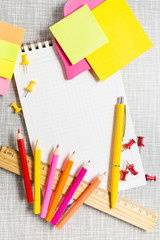 Stationary with copy space in center